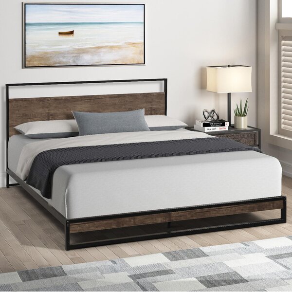 17 Stories Low Profile Platform Bed | Wayfair